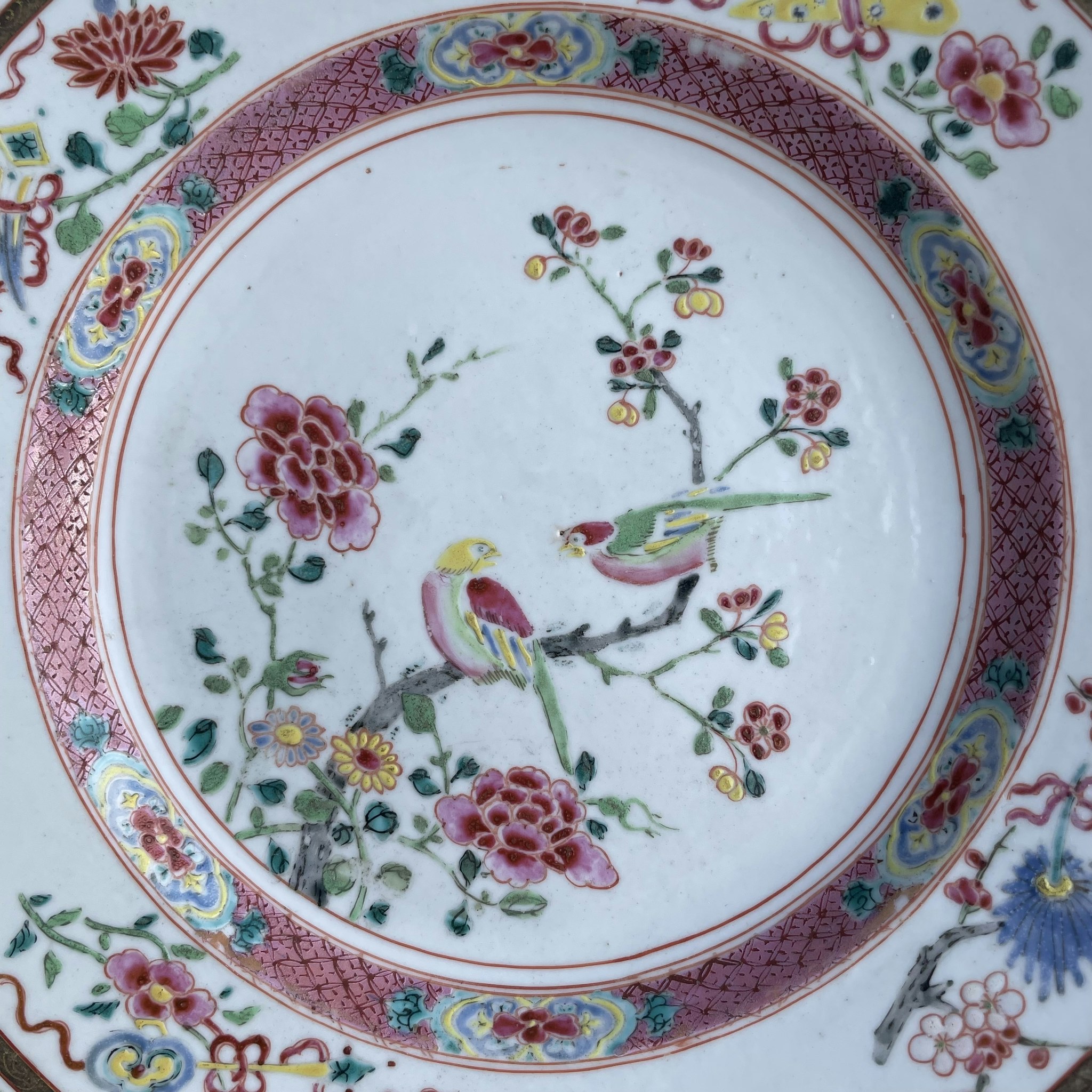 Chinese Antique porcelain plate first half of 18th C Yongzheng / Qianlong #1735