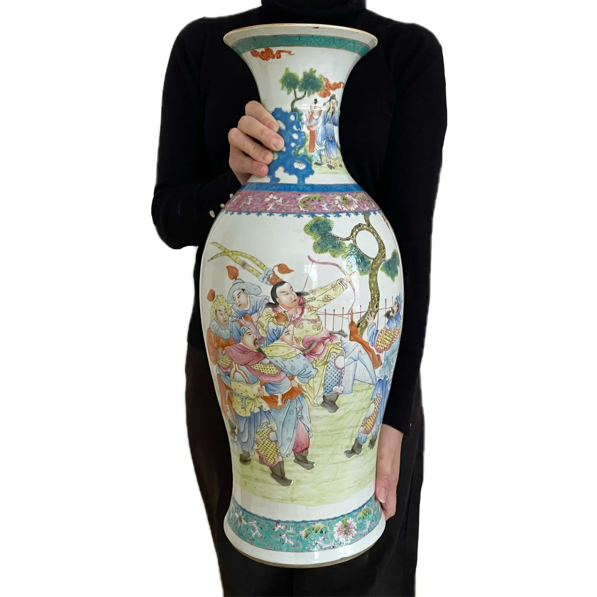 Chinese Antique vase, Three Kingdoms 三国演义, Republic period #1736