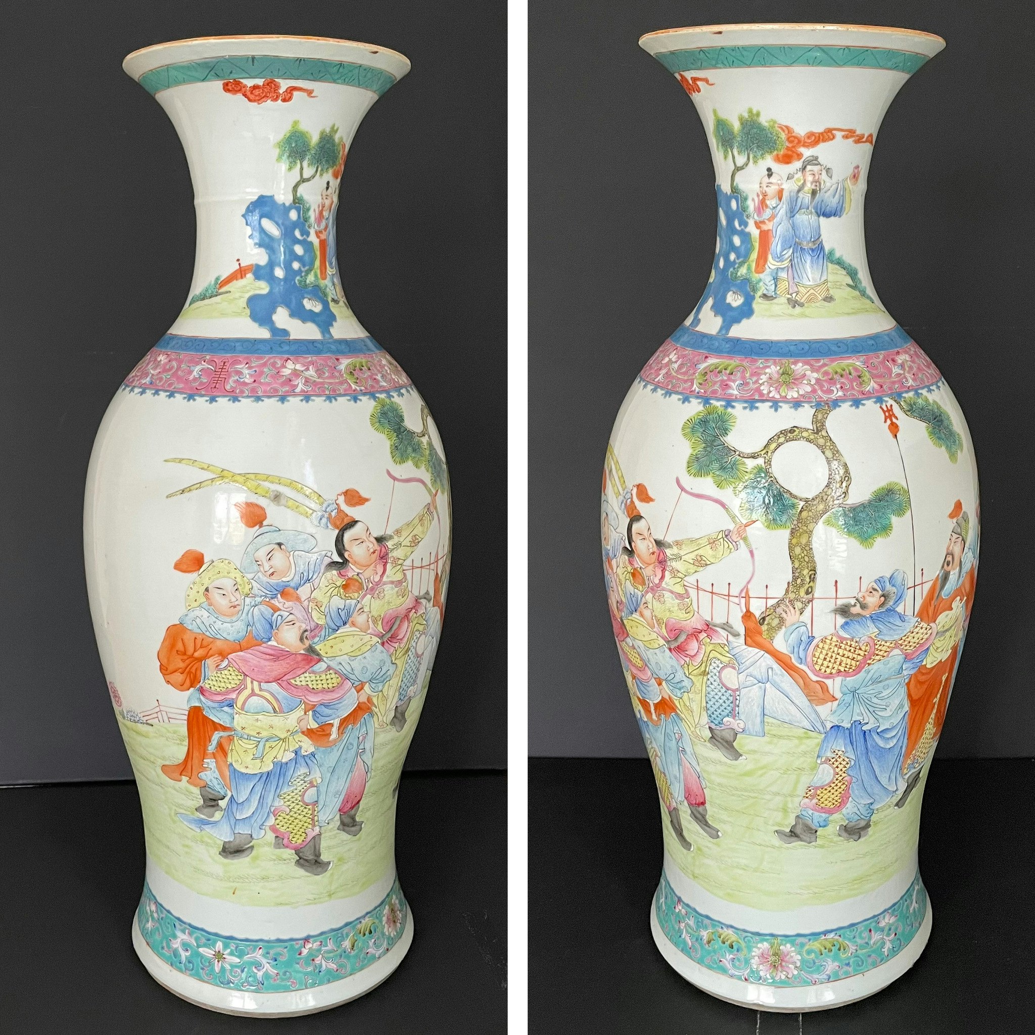 Chinese Antique vase, Three Kingdoms 三国演义, Republic period #1736