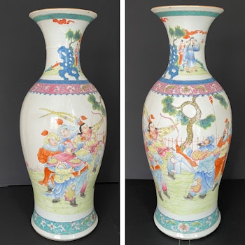 Chinese Antique vase, Three Kingdoms 三国演义, Republic period #1736