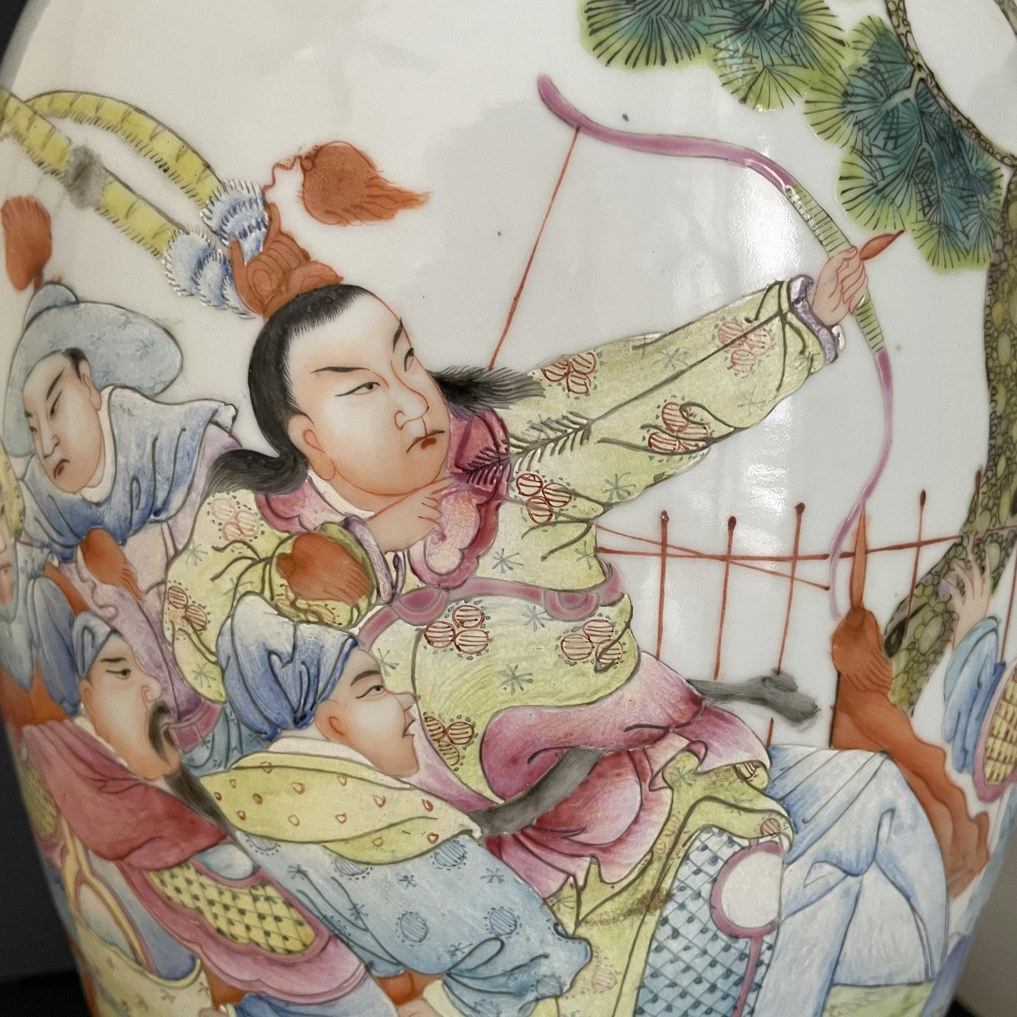 Chinese Antique vase, Three Kingdoms 三国演义, Republic period #1736