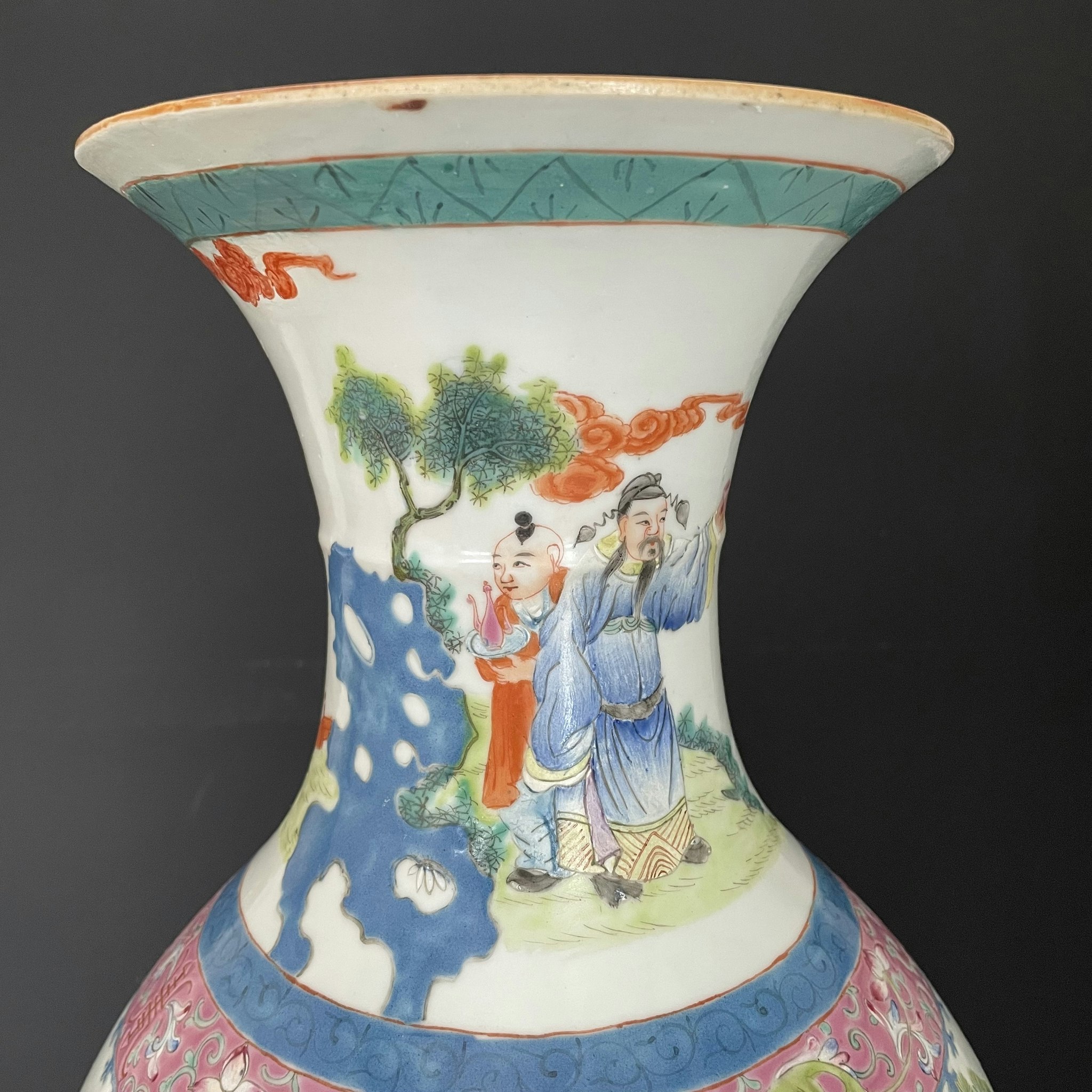 Chinese Antique vase, Three Kingdoms 三国演义, Republic period #1736