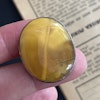 Vintage natural amber ring Danish design sterling silver #1752