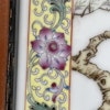 Chinese vintage famille rose porcelain plaque 1950-1970's , 42 cm high #1753