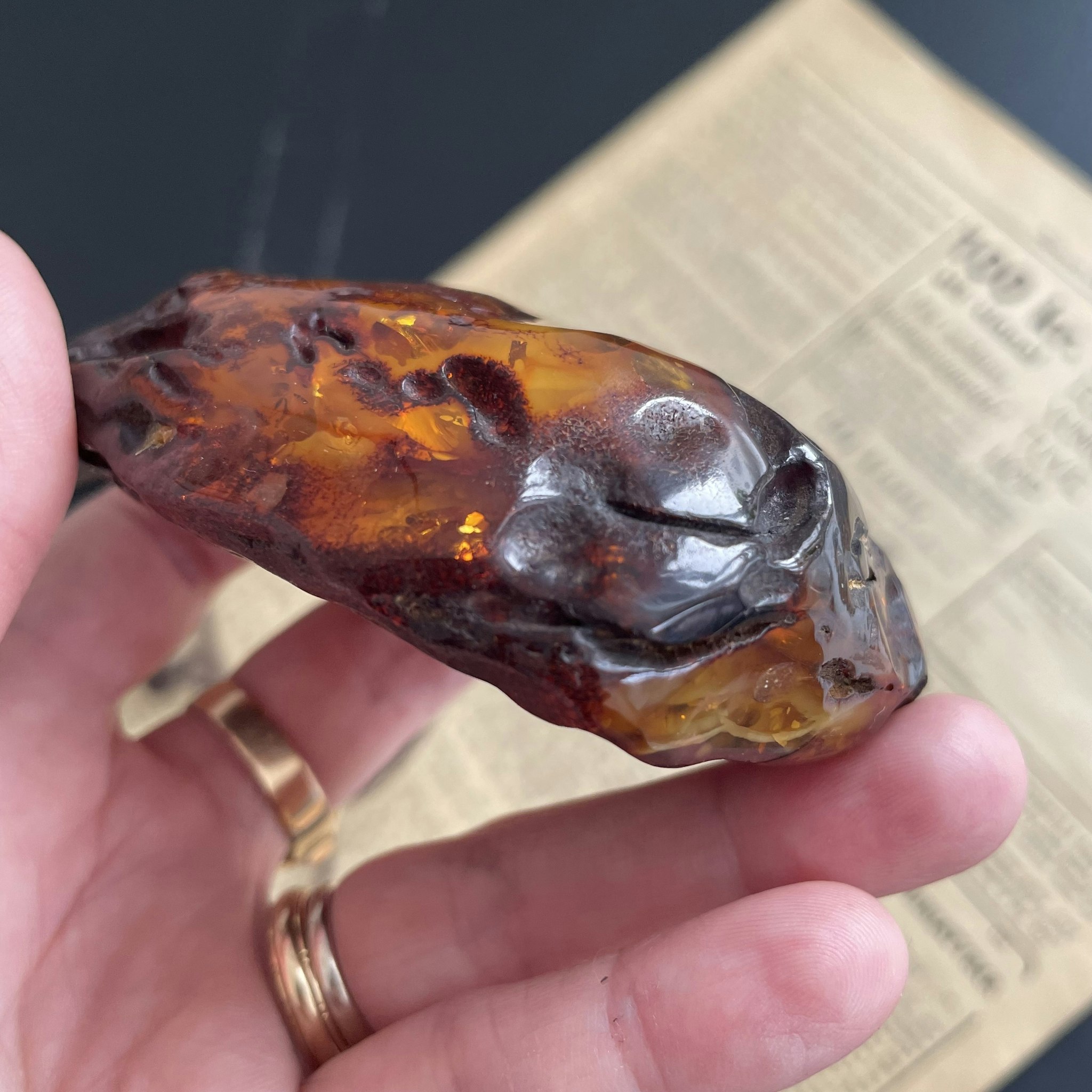 00% Natural Danish Amber Pendant Big Baltic amber 81 grams #1756