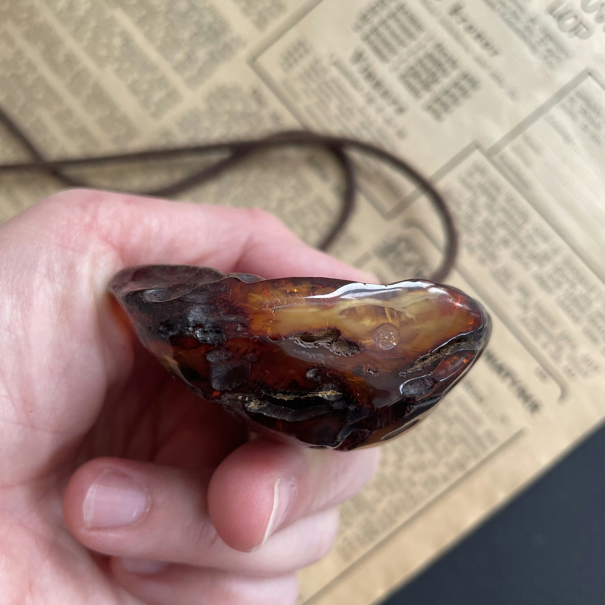 00% Natural Danish Amber Pendant Big Baltic amber 81 grams #1756