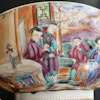 Chinese Antique rose mandarin punch bowl 18th century Qian Long period #1760