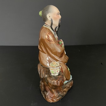 Vintage Chinese porcelain figurine, Mid 20th c #1767