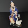 Vintage Chinese porcelain figurine, Mid 20th c #1768