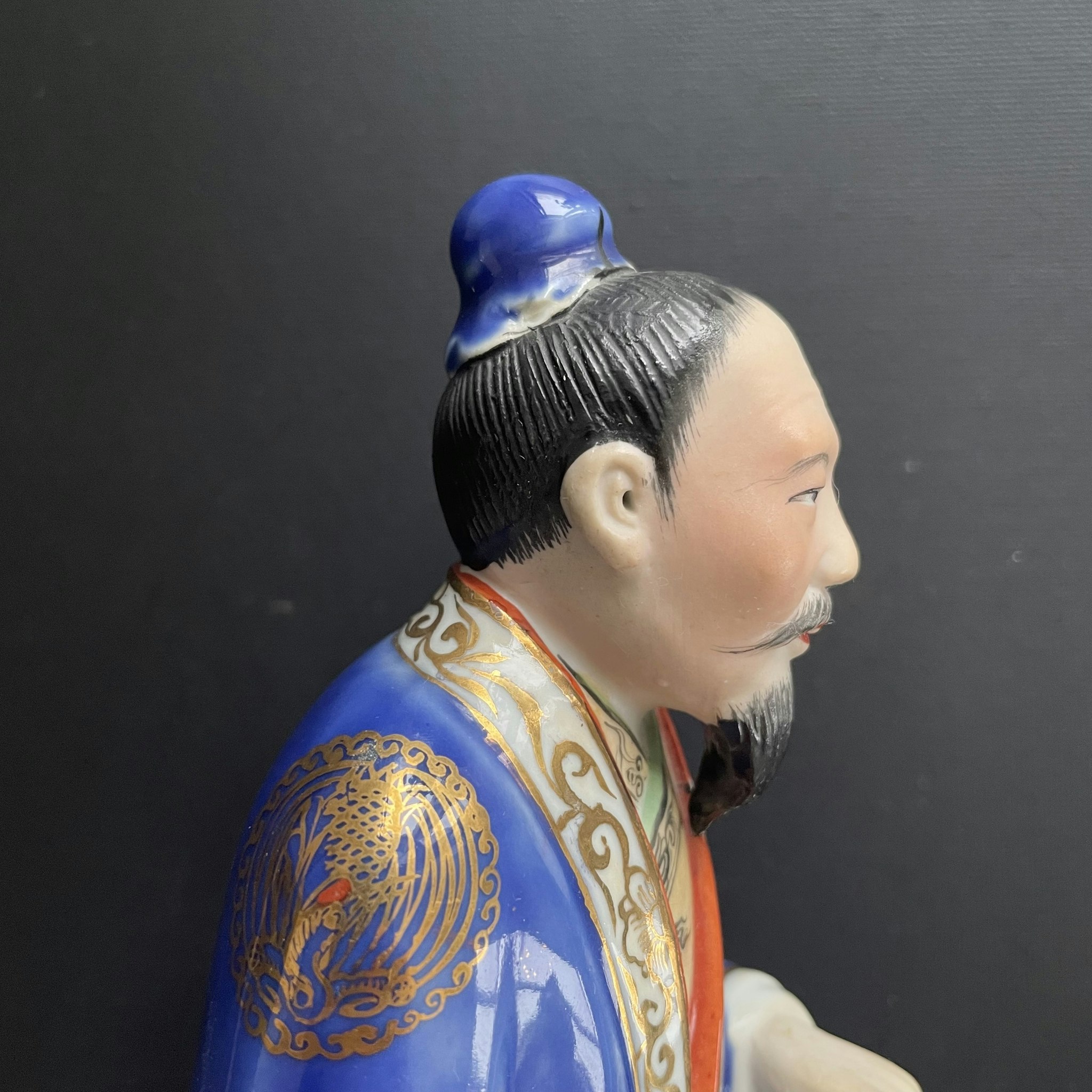 Vintage Chinese porcelain figurine, Mid 20th c #1768