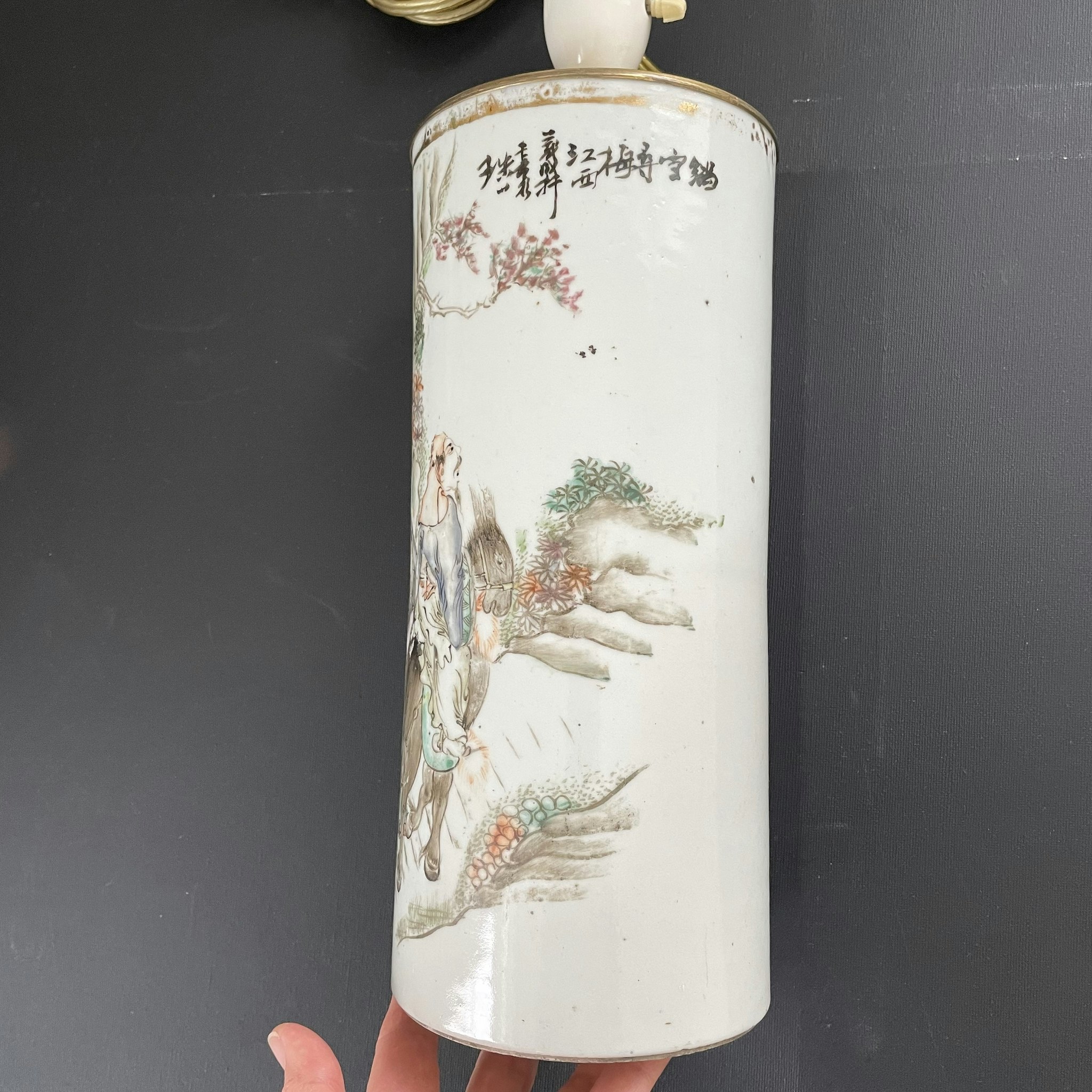 Chinese Antique Qianjiang Hatstand/lamp, Late Qing / Republic #1778