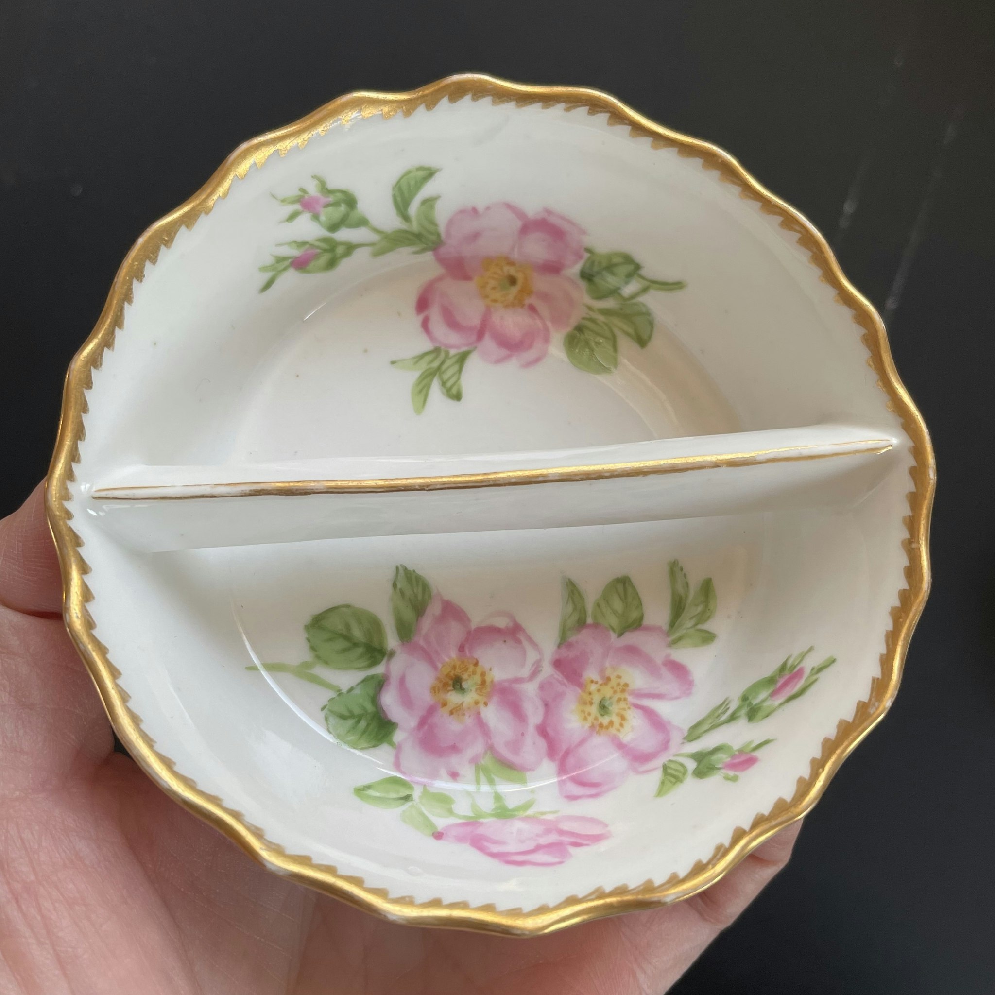 Royal Copenhagen 1870-1890,a pair of antique porcelain bowls, Hand-painted, Rare