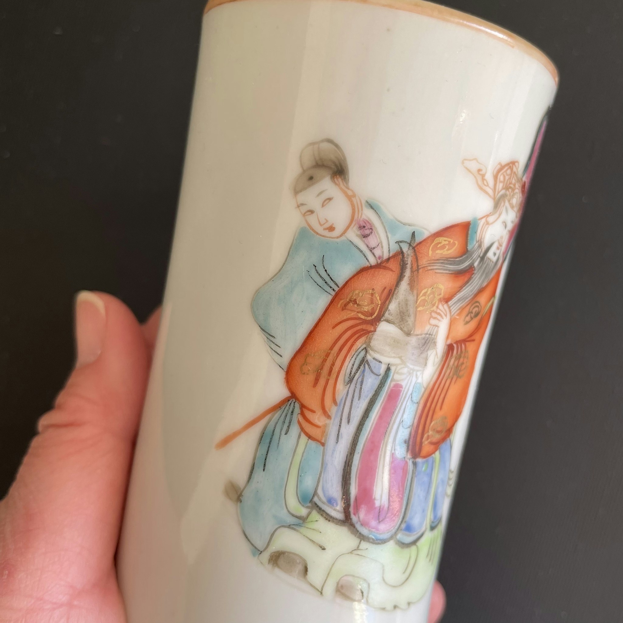 Chinese Antique Pencil Vase 19th century, Scholars Object #1782