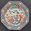 18th Century Chinese Clobbered Plate Kangxi / Yongzheng Period #1786