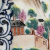 Chinese Antique Rose Mandarin Platter, 18th C Qianlong period #1787