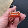 Vintage natural amber pendant with handmade silver Baltic egg yolk 39.55g #1788