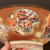 Chinese Antique rose mandarin punch bowl 18th century #1588