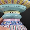 Chinese Antique Canton Enamel Candlestick , 19th c Qing Dynasty #1793