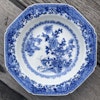 Chinese antique porcelain dish in blue and white, Qianlong period #1810