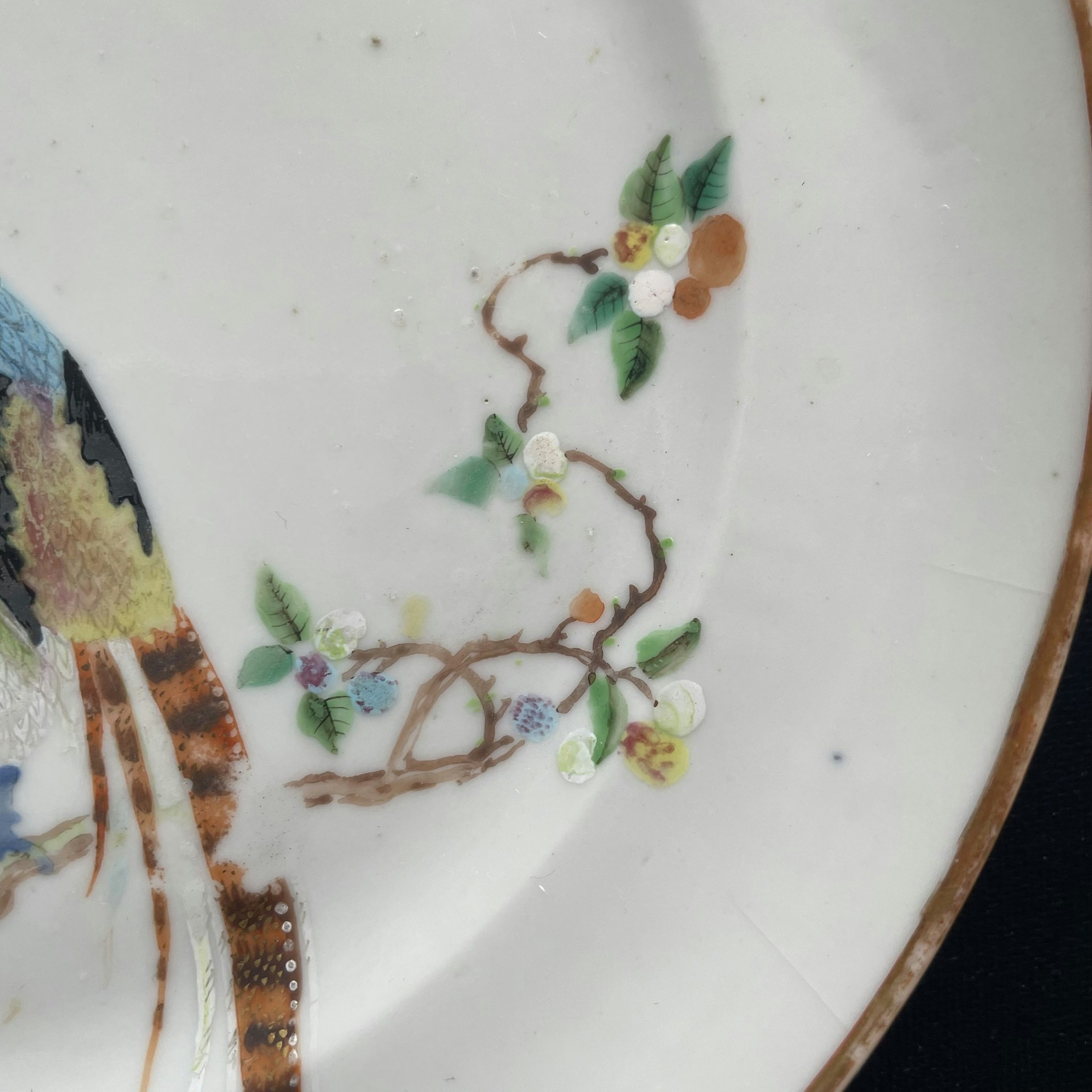 Chinese Antique Canton Porcelain Plate, First Half Of 19th C #1808