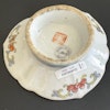 Chinese Antique porcelain famille rose Altar Bowl / Tazza，Late Qing #1807