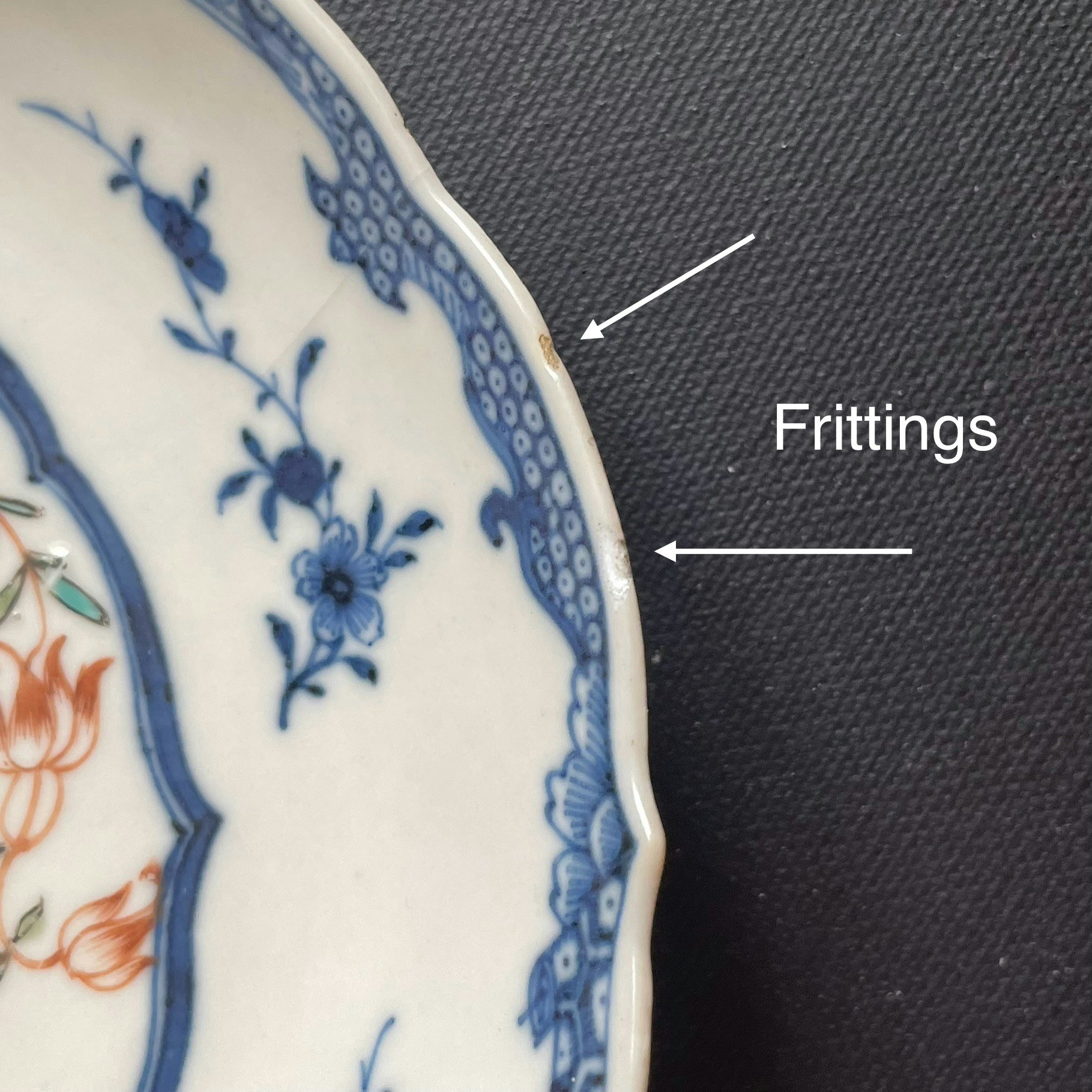 Chinese Antique porcelain Famille Rose Dish, 18th C Qianlong period #1818
