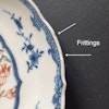 Chinese Antique porcelain Famille Rose Dish, 18th C Qianlong period #1818