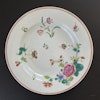 Chinese Antique Famille Rose deep plate, 18th C Qianlong period #1821