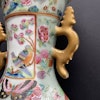 Chinese antique rose mandarin vase, first half of the 19th c, Daoguang #1825
