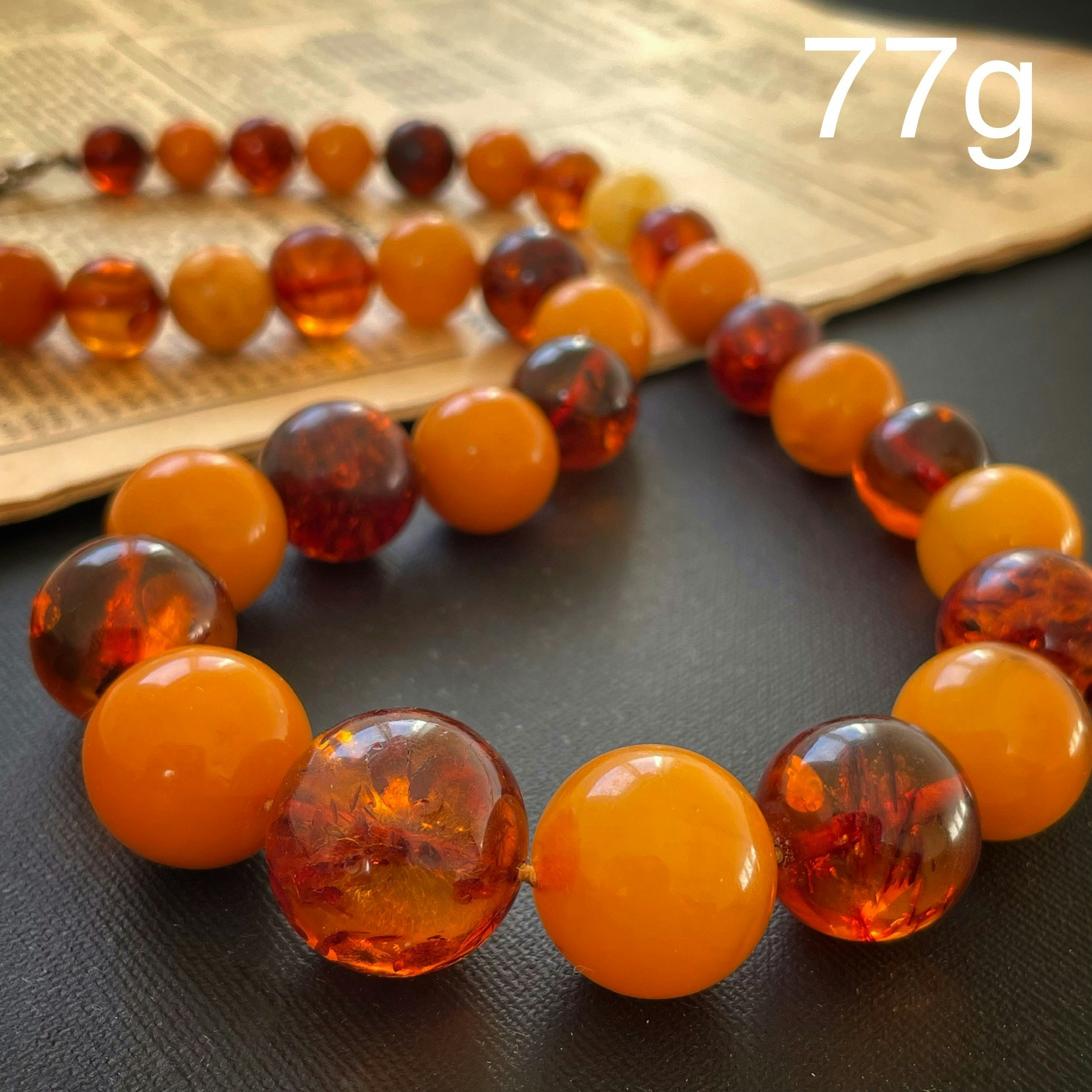 Genuine Baltic Amber necklace Antique Gemstone Necklace Butterscotch amber  | eBay