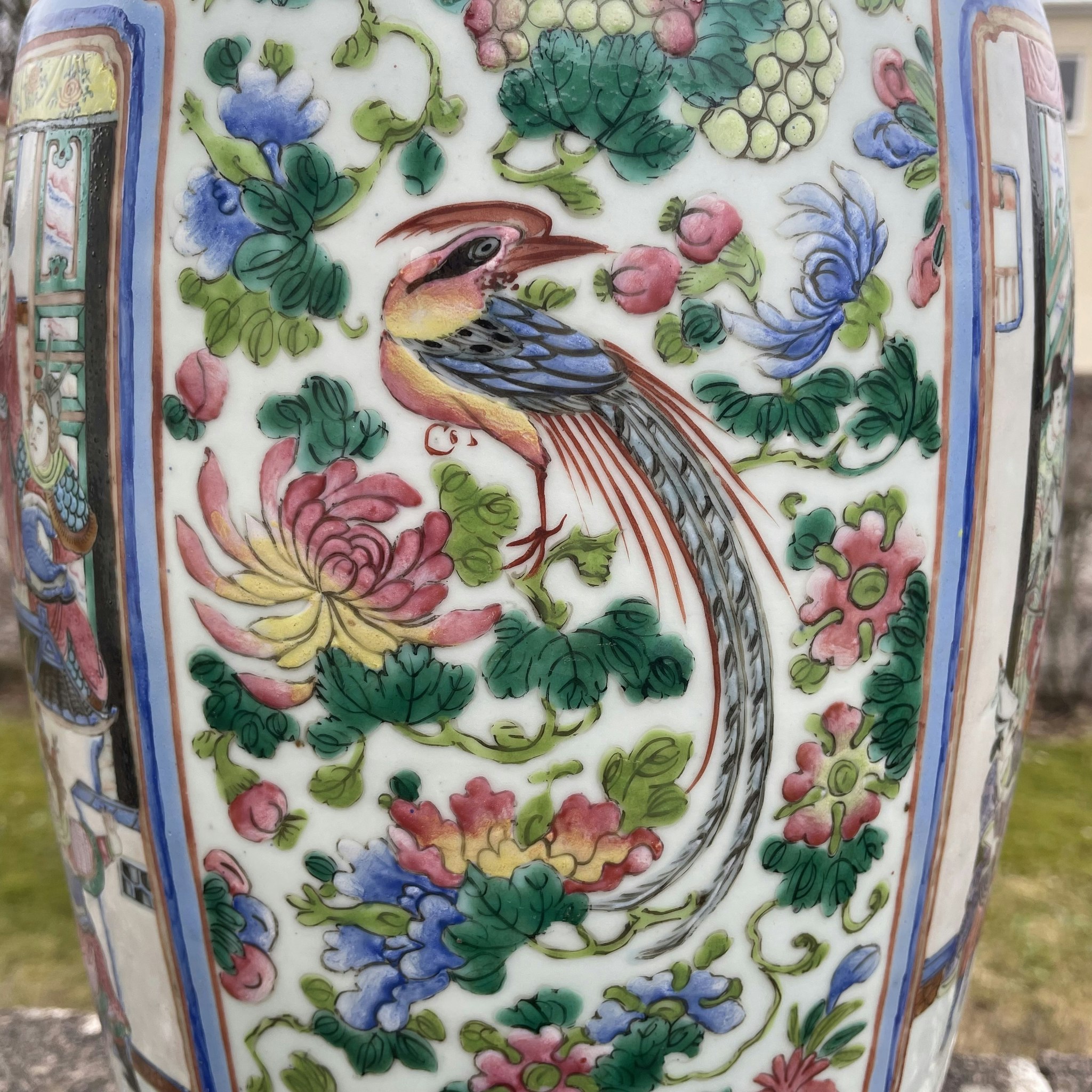 Chinese Antique porcelain Vase Late Qing 19th century Tongzhi period #1835