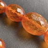 ANTIQUE NATURAL AMBER FACETED BEAD NECKLACE 53g FROM DENMARK 1950s #1865