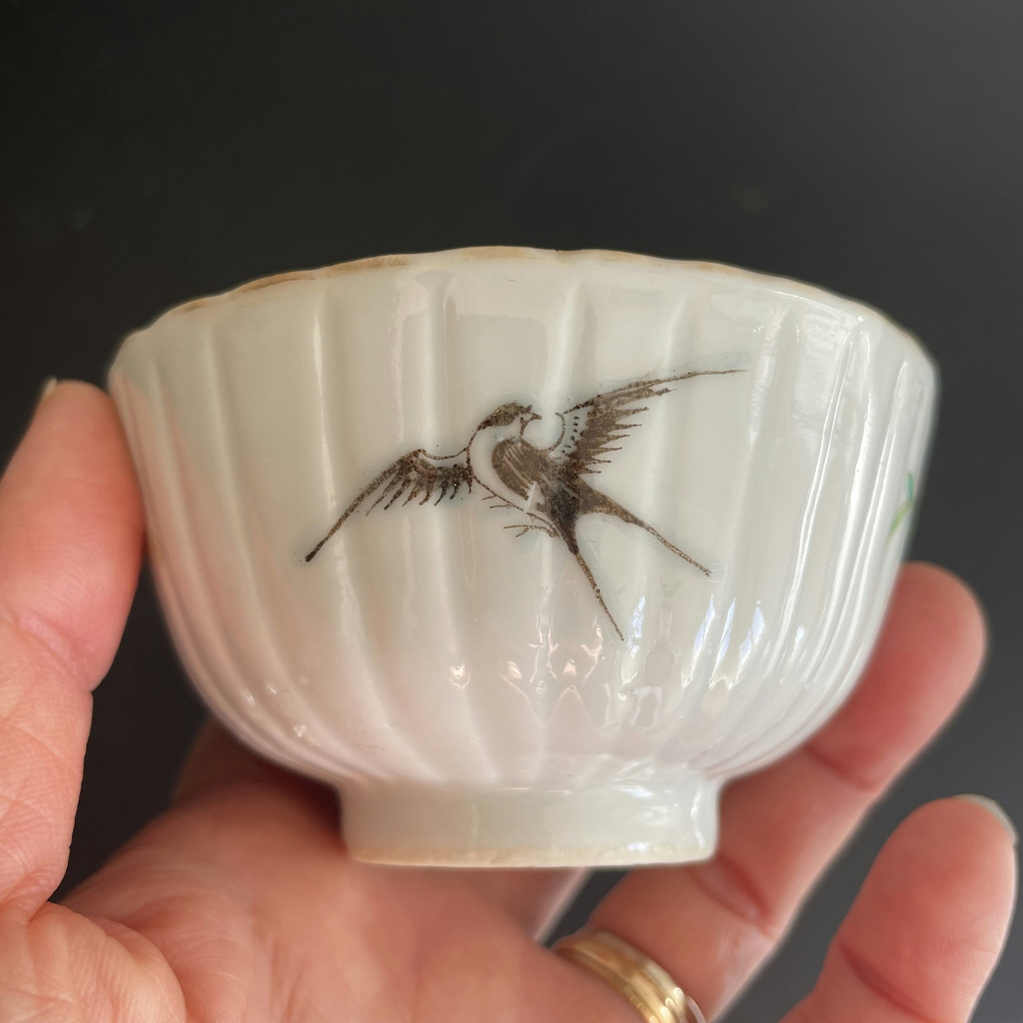 Chinese antique porcelain teacup, Late Qing Dynasty, #1870