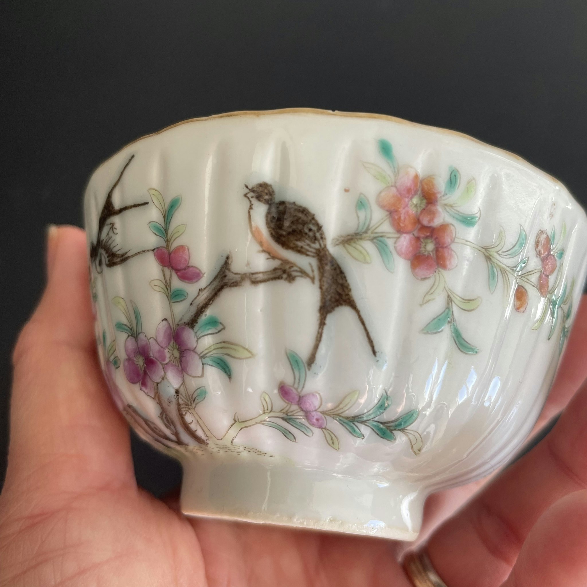 Chinese antique porcelain teacup, Late Qing Dynasty, #1870
