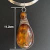 Unique Design Natural Amber With 925 Silver Pendant Danish Amber Huge 70g #1871