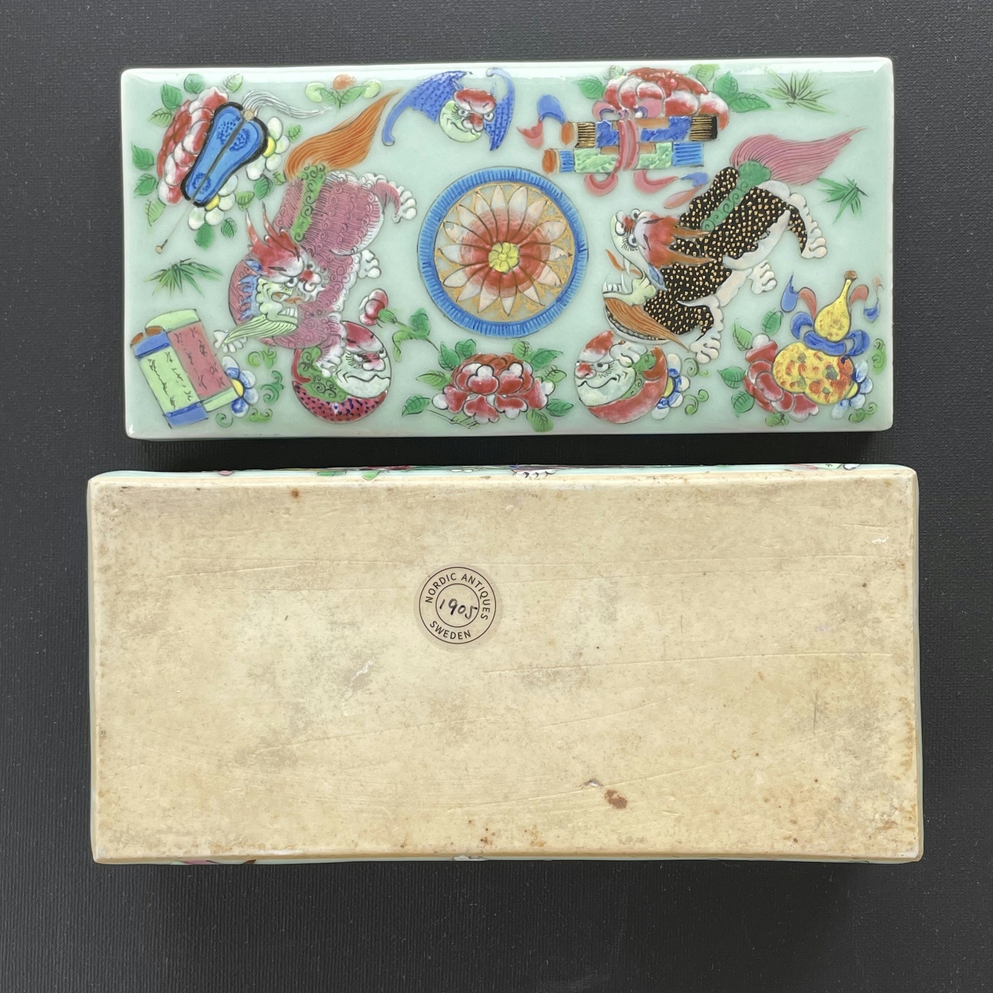 Chinese Antique Porcelain Brush / Pencil box 19 C #1905