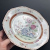 Chinese Antique porcelain famille rose plate, Qianlong, 18th c #1916