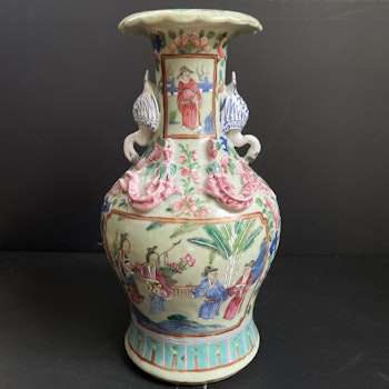 Chinese Antique famille rose vase, Tongzhi period, 19th c #2096