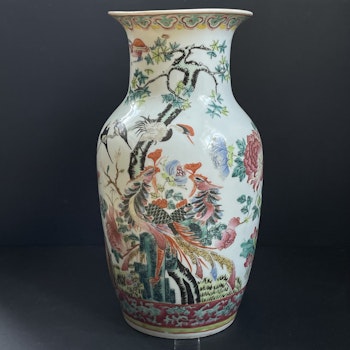 Chinese antique famille rose vase, republic period #2098