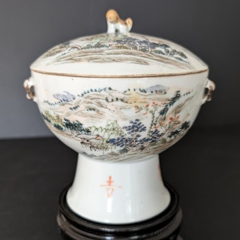 Chinese antique Qianjiang warming pot, Late Qing Dynasty 19th century 徐子祥#2108