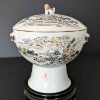 Chinese antique Qianjiang warming pot, Late Qing Dynasty 19th century 徐子祥#2108