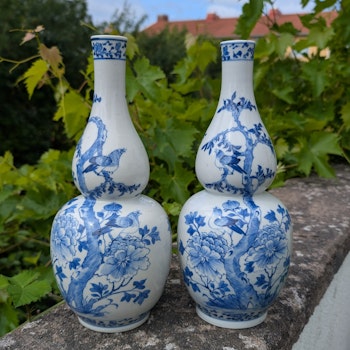 A pair of Chinese Antique Gourd Vases, Late Qing Dynasty #2630, 2631