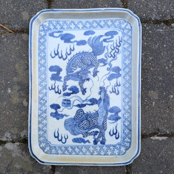 A Chinese Antique tea tray,  Late Qing Dynasty #2622