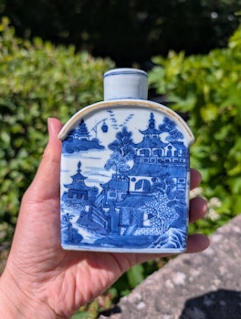 A Chinese Antique tea caddy,  Qianlong period, 18th century #2632