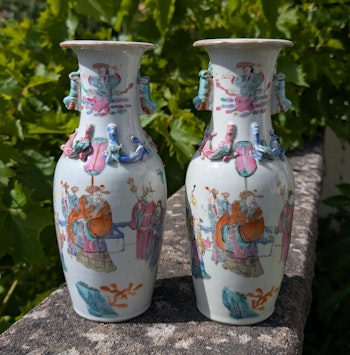 A pair of Chinese Antique vases,  Late Qing Dynasty  #2656, #2657