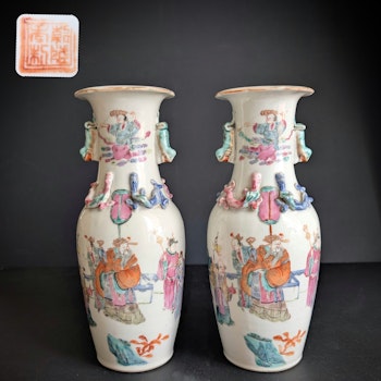 A pair of Chinese Antique vases,  Late Qing Dynasty  #2656, #2657