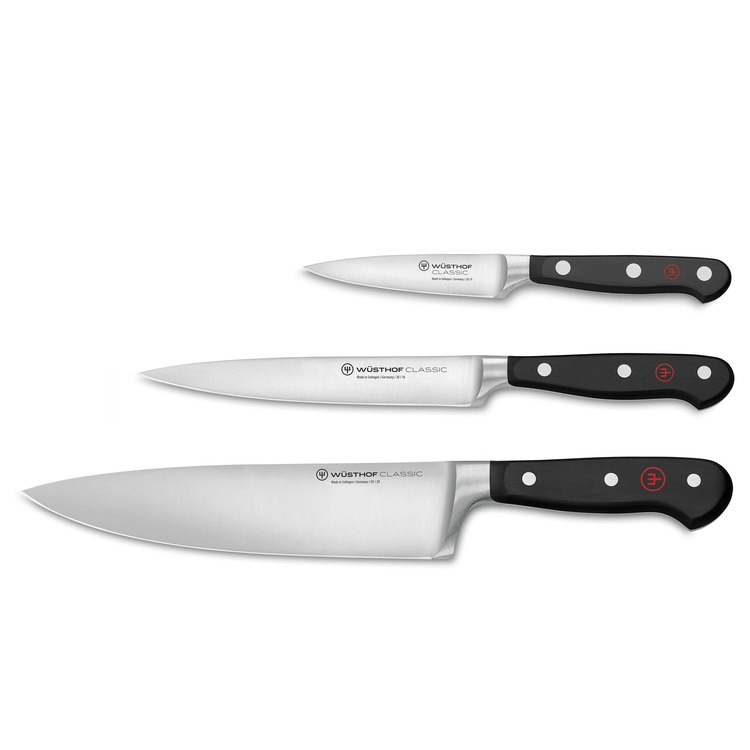 Wusthof Classic Knivset 3 delar (Kockkniv/Skalkniv/Förskärare)