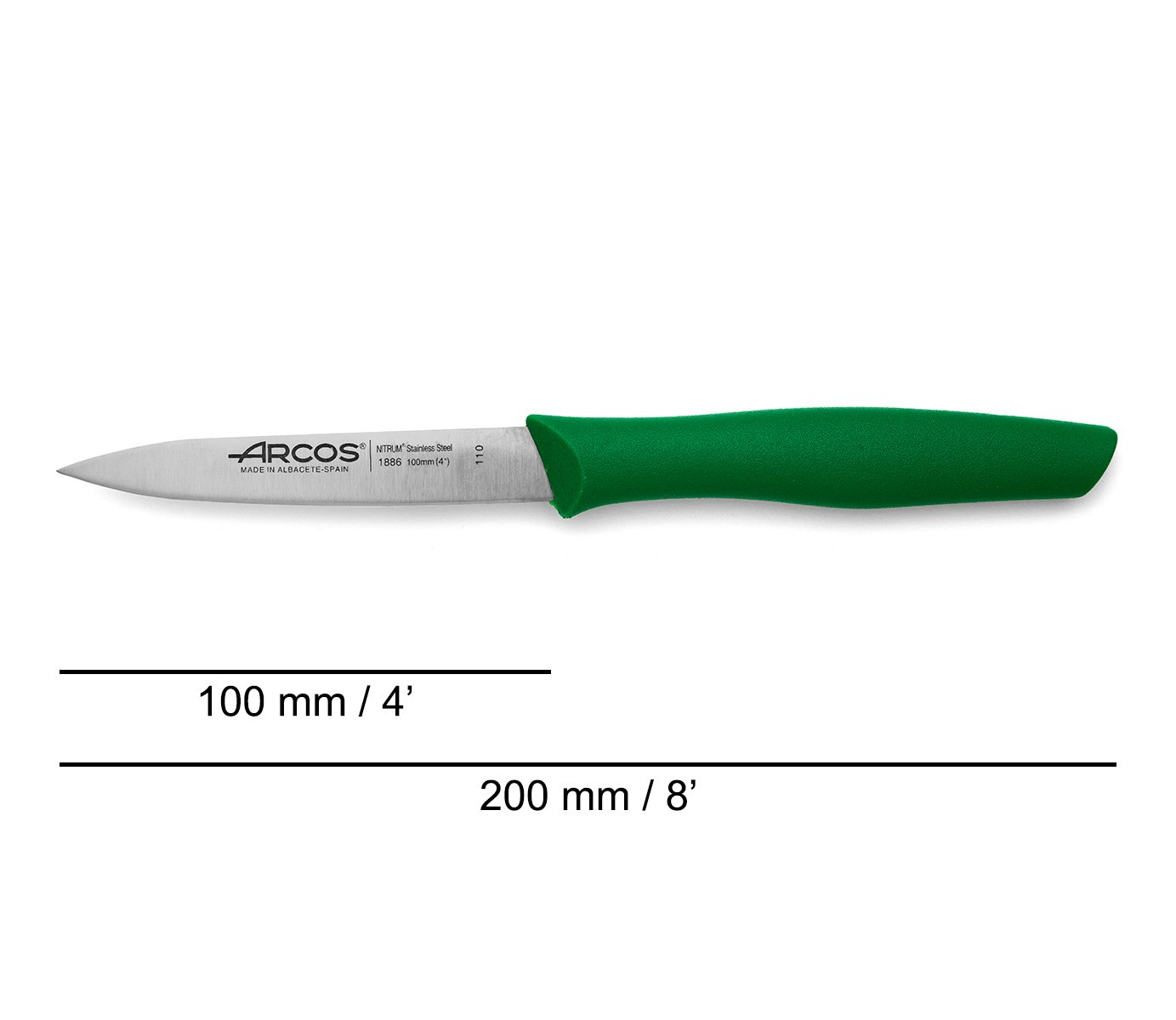 Arcos Nova Skalkniv 10 cm - Grön
