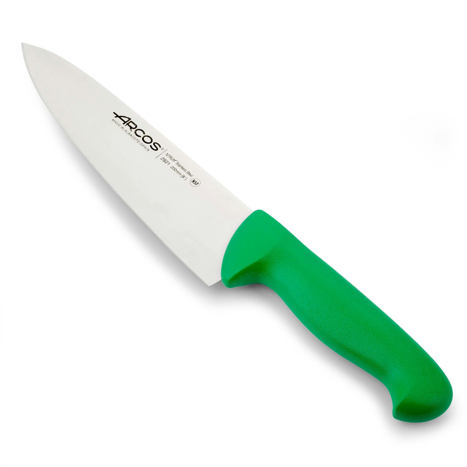 Arcos 2900 Kockkniv 20 cm Grön HACCP-godkänd