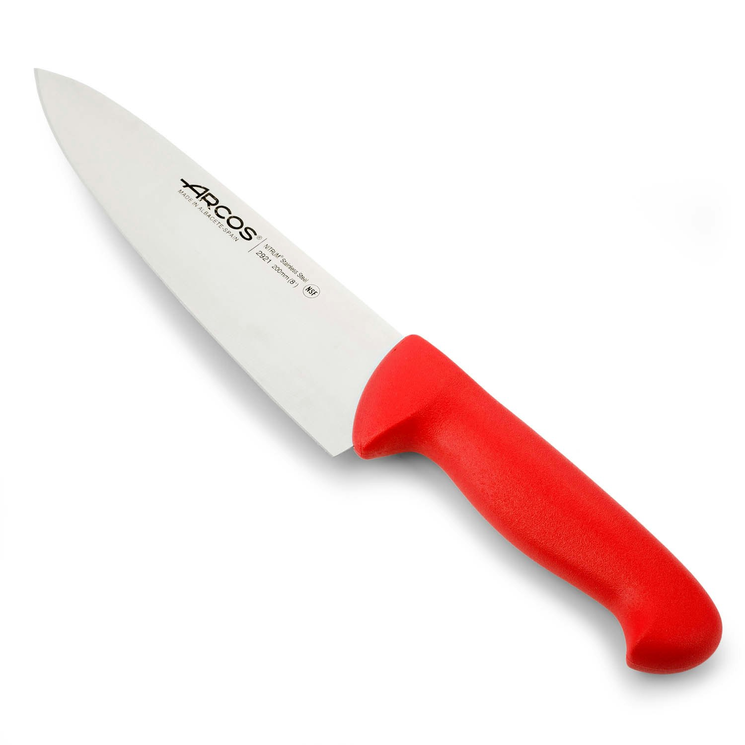 Arcos 2900 Kockkniv 20 cm Röd HACCP-godkänd